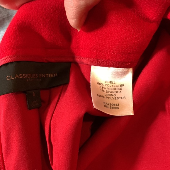 Red Pencil Skirt Classiques Entier Atelier Nordstrom 6 - Picture 7 of 10